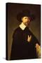 Portrait of Businessman Martin Looten-Rembrandt van Rijn-Stretched Canvas