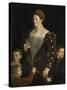 Portrait of Camilla Gonzaga Di San Secondo and Her Three Sons-Parmigianino-Stretched Canvas