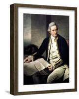 Portrait of Captain James Cook, 1775-76-Nathaniel Dance-Holland-Framed Giclee Print