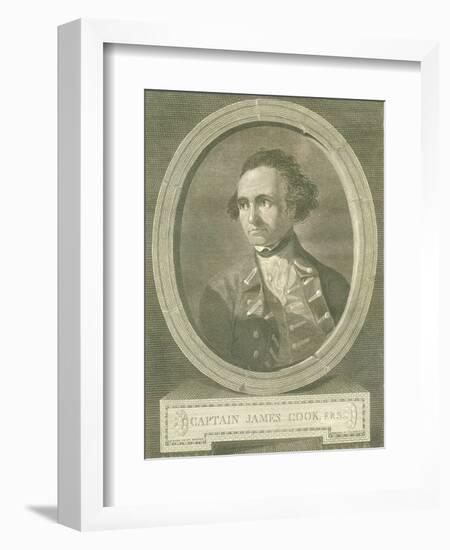 Portrait of Captain James Cook, 1777-James Basire-Framed Giclee Print