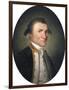 Portrait of Captain James Cook, R.N. (1728-1779), in Captain's Uniform in a Painted Oval-null-Framed Giclee Print