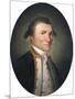 Portrait of Captain James Cook, R.N. (1728-1779), in Captain's Uniform in a Painted Oval-null-Mounted Giclee Print