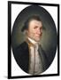 Portrait of Captain James Cook, R.N. (1728-1779), in Captain's Uniform in a Painted Oval-null-Framed Giclee Print