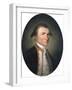 Portrait of Captain James Cook, R.N. (1728-1779), in Captain's Uniform in a Painted Oval-null-Framed Giclee Print