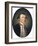 Portrait of Captain James Cook, R.N. (1728-1779), in Captain's Uniform in a Painted Oval-null-Framed Giclee Print