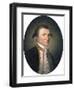 Portrait of Captain James Cook, R.N. (1728-1779), in Captain's Uniform in a Painted Oval-null-Framed Giclee Print