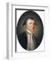 Portrait of Captain James Cook, R.N. (1728-1779), in Captain's Uniform in a Painted Oval-null-Framed Giclee Print