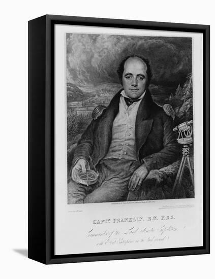 Portrait of Captain John Franklin (1786-1847) Engraved by Frederick Christian Lewis (1779-56) 1824-George Robert Lewis-Framed Stretched Canvas