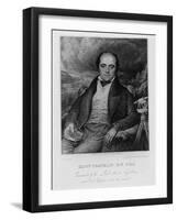 Portrait of Captain John Franklin (1786-1847) Engraved by Frederick Christian Lewis (1779-56) 1824-George Robert Lewis-Framed Giclee Print