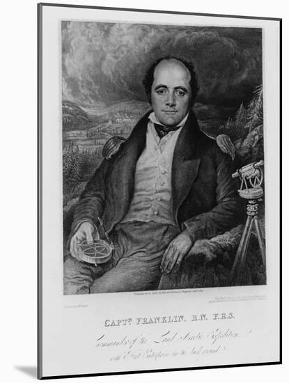 Portrait of Captain John Franklin (1786-1847) Engraved by Frederick Christian Lewis (1779-56) 1824-George Robert Lewis-Mounted Giclee Print