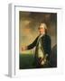 Portrait of Captain Peacock, C.1780 (Oil on Canvas)-John Francis Rigaud-Framed Giclee Print