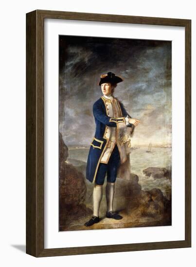 Portrait of Captain the Hon. Robert Boyle Walsingham, M.P.-Nathaniel Hone-Framed Giclee Print