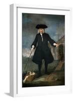 Portrait of Captain Thomas Coram (C.1668-1751)-Balthasar Nebot-Framed Giclee Print