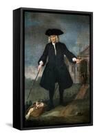 Portrait of Captain Thomas Coram (C.1668-1751)-Balthasar Nebot-Framed Stretched Canvas