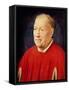 Portrait of Cardinal Albergati-Jan van Eyck-Framed Stretched Canvas