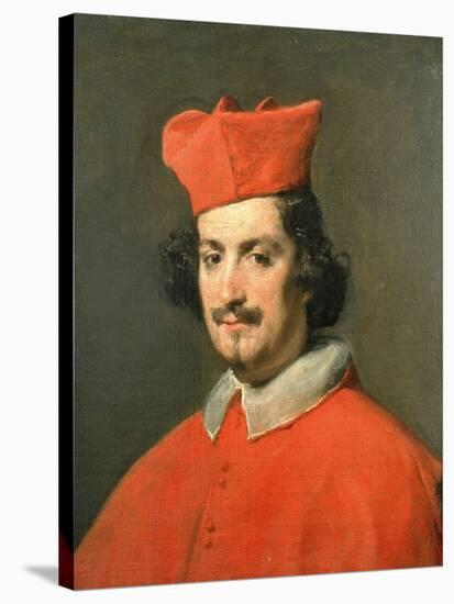 Portrait of Cardinal Camillo Astali Pamphili, 1650-Diego Velazquez-Stretched Canvas