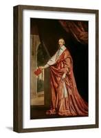 Portrait of Cardinal De Richelieu (1633-40)-Philippe De Champaigne-Framed Giclee Print