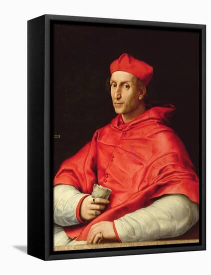 Portrait of Cardinal Dovizzi De Bibbiena (1470-1520)-Raphael-Framed Stretched Canvas