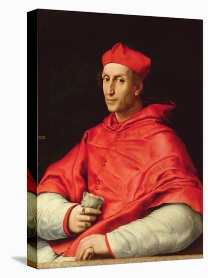 Portrait of Cardinal Dovizzi De Bibbiena (1470-1520)-Raphael-Stretched Canvas