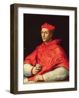 Portrait of Cardinal Dovizzi De Bibbiena (1470-1520)-Raphael-Framed Giclee Print