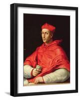 Portrait of Cardinal Dovizzi De Bibbiena (1470-1520)-Raphael-Framed Giclee Print