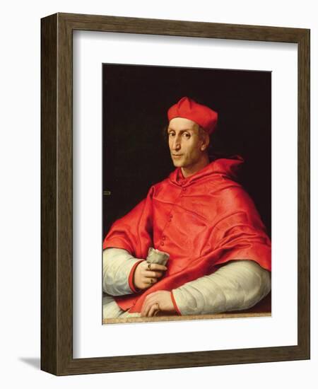 Portrait of Cardinal Dovizzi De Bibbiena (1470-1520)-Raphael-Framed Giclee Print