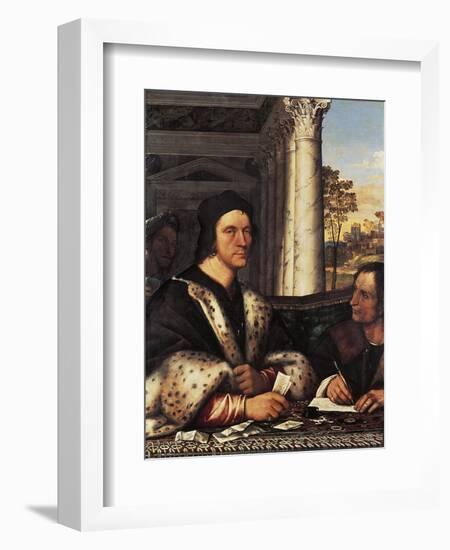 Portrait of Cardinal Ferry Carondelet with the Secretary, 1512-Sebastiano del Piombo-Framed Giclee Print