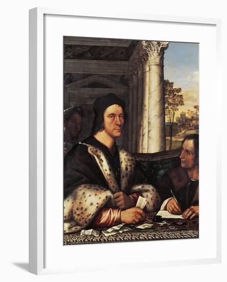 Portrait of Cardinal Ferry Carondelet with the Secretary, 1512-Sebastiano del Piombo-Framed Giclee Print