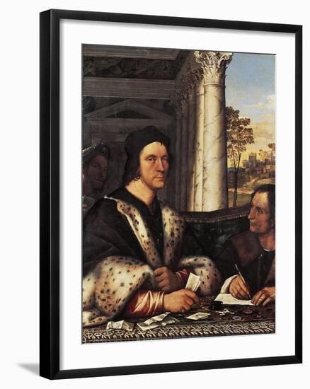 Portrait of Cardinal Ferry Carondelet with the Secretary, 1512-Sebastiano del Piombo-Framed Giclee Print