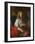 Portrait of Cardinal Joseph Clement De Baviere, Elector of Cologne (Oil on Canvas)-Joseph Vivien-Framed Giclee Print