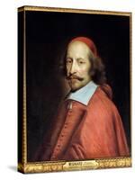 Portrait of Cardinal Jules Mazarin (1602-1661) (Giulio Raimondo Mazzarino or Mazarino), Painting By-Pierre Mignard-Stretched Canvas