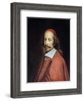 Portrait of Cardinal Jules Mazarin by Pierre Mignard-null-Framed Giclee Print