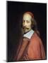 Portrait of Cardinal Jules Mazarin by Pierre Mignard-null-Mounted Giclee Print