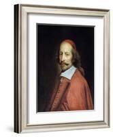 Portrait of Cardinal Jules Mazarin by Pierre Mignard-null-Framed Giclee Print