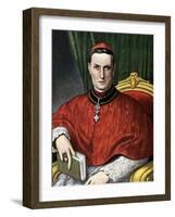 Portrait of Cardinal Mariano Rampolla (1843-1913) Illustration by Tancredi Scarpelli (1866-1937) Fr-Tancredi Scarpelli-Framed Giclee Print