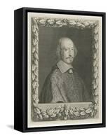 Portrait of Cardinal Mazarin, 1656-Robert Nanteuil-Framed Stretched Canvas