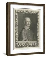 Portrait of Cardinal Mazarin, 1656-Robert Nanteuil-Framed Giclee Print