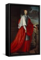 Portrait of Cardinal Mazarin, after 1650-Philippe De Champaigne-Framed Stretched Canvas