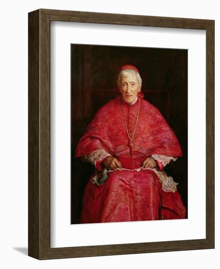 Portrait of Cardinal Newman-John Everett Millais-Framed Premium Giclee Print