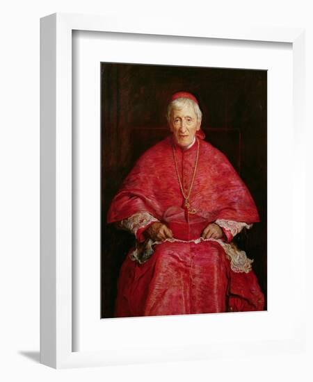 Portrait of Cardinal Newman-John Everett Millais-Framed Premium Giclee Print