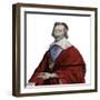 Portrait of Cardinal Richelieu (Armand Jean du Plessis), French clergyman, noble, and statesman-French School-Framed Giclee Print