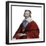 Portrait of Cardinal Richelieu (Armand Jean du Plessis), French clergyman, noble, and statesman-French School-Framed Giclee Print