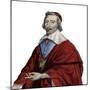 Portrait of Cardinal Richelieu (Armand Jean du Plessis), French clergyman, noble, and statesman-French School-Mounted Giclee Print