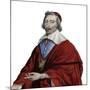 Portrait of Cardinal Richelieu (Armand Jean du Plessis), French clergyman, noble, and statesman-French School-Mounted Giclee Print