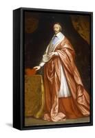 Portrait of Cardinal Richelieu-Philippe De Champaigne-Framed Stretched Canvas