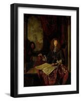 Portrait of Carel Quina, Knight of the Holy Sepulchre and Amsterdam-Born Explorer of Asia-Jacob Toorenvliet-Framed Art Print