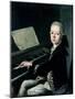 Portrait of Carl Graf Firmian at the Piano, Formerly Thought to be Mozart (1756-91)-Franz Thaddaus Helbling-Mounted Giclee Print