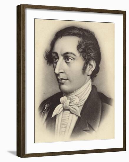 Portrait of Carl Maria Von Weber-German School-Framed Giclee Print