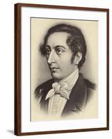 Portrait of Carl Maria Von Weber-German School-Framed Giclee Print