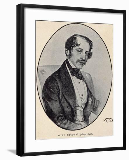 Portrait of Carl Otto Nicolai-null-Framed Giclee Print